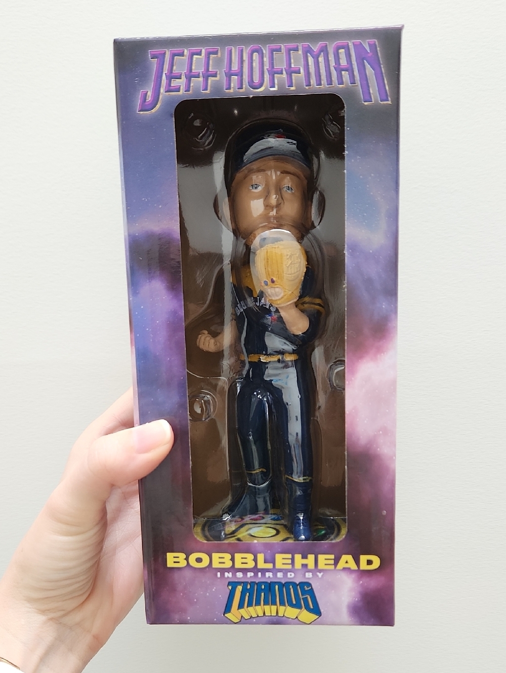 Jeff Hoffman Bobblehead - Navy & Gold Baseball Figure